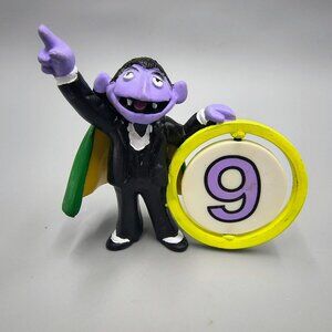 Sesame Street Count Number 9 Rotating Stars Cake Topper Pvc Figure Applause 3"